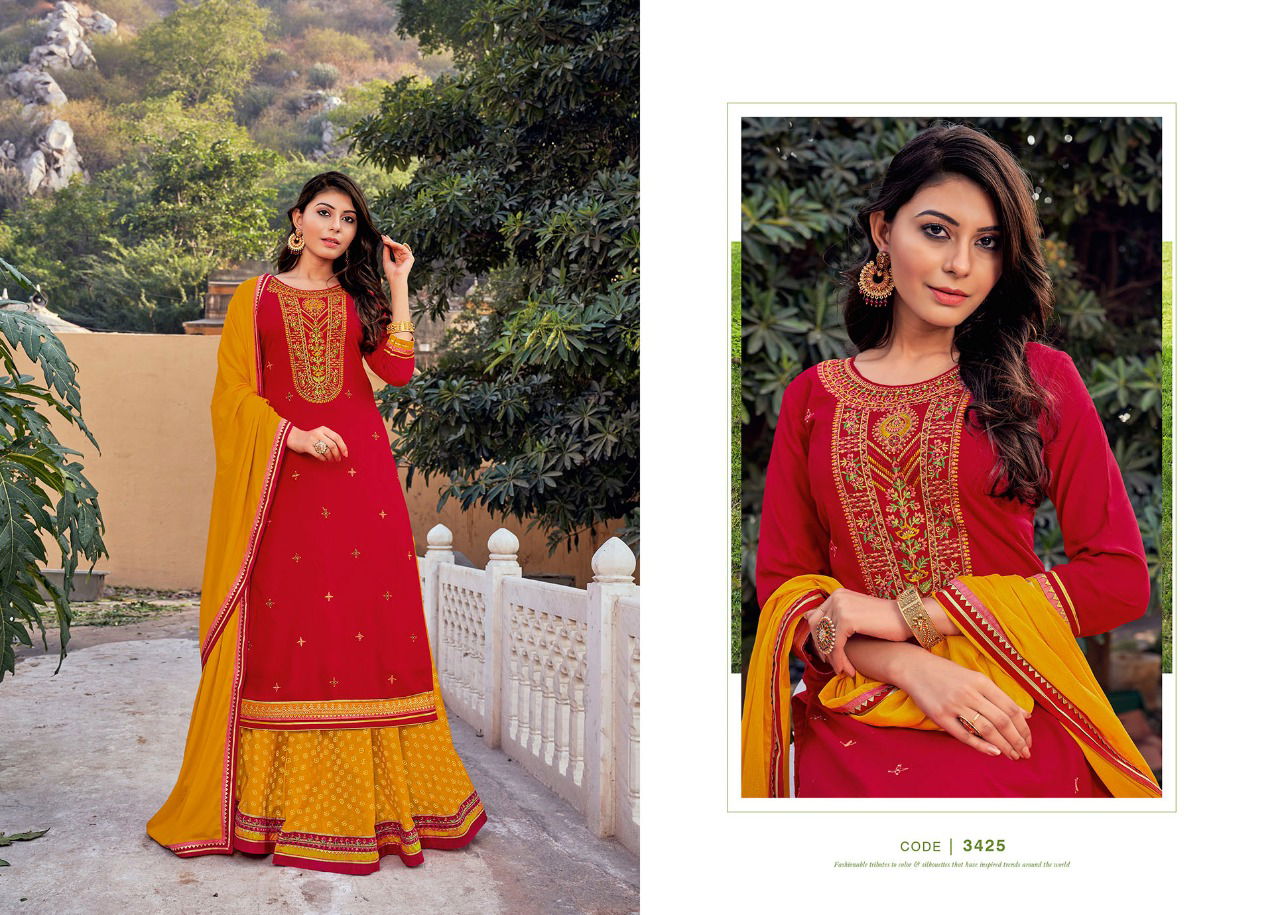Rangoon Apsara 7 Heavy Festive Wear Rayon Designer Ready Made Collection
